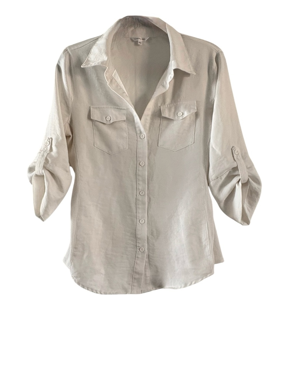 Cavalini Button-Down Utility Blouse